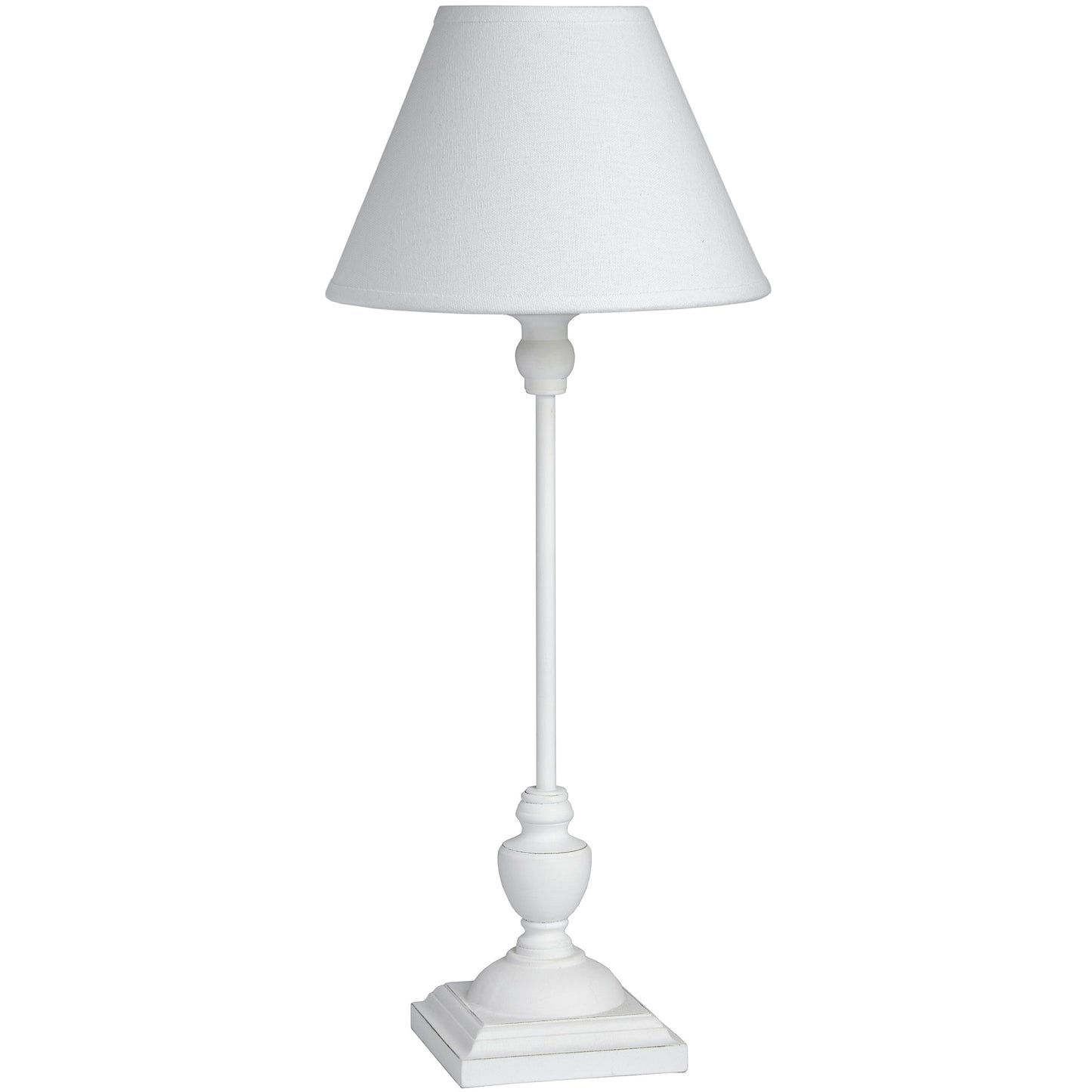 White Wooden Table Lamp