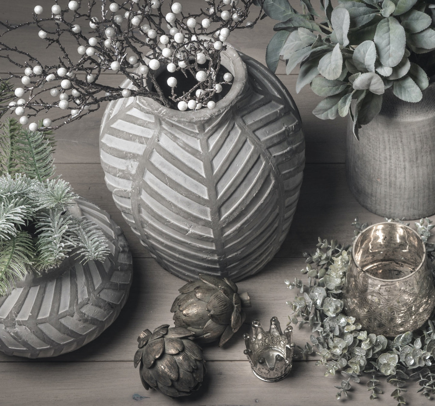 RH Bloomville Stone Vase
