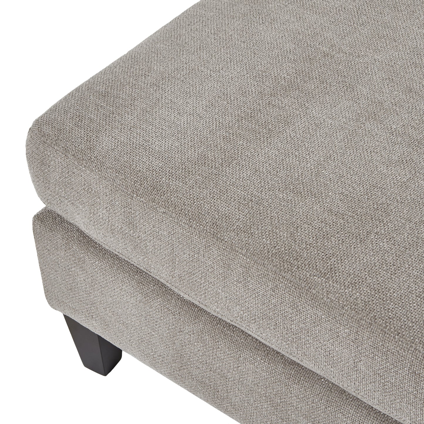 Alden Taupe Ottoman Foot Stool