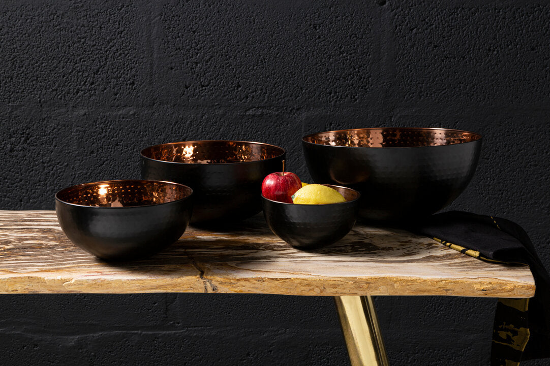 Miressa Large Hammered Serving Bowl