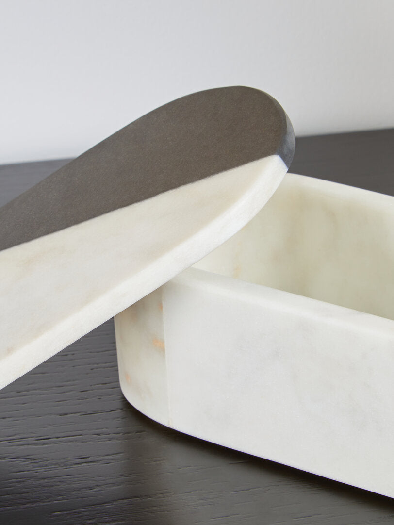 Orla Oblong Marble Trinket Box