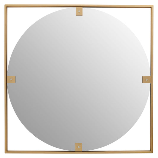 Matera Gold Square Wall Mirror