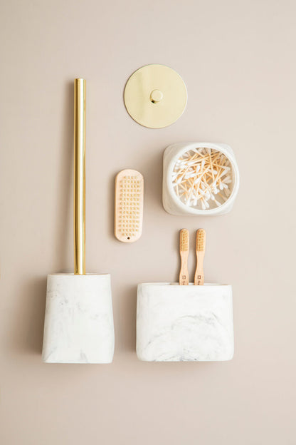 Elora Marble Effect Toothbrush Holder