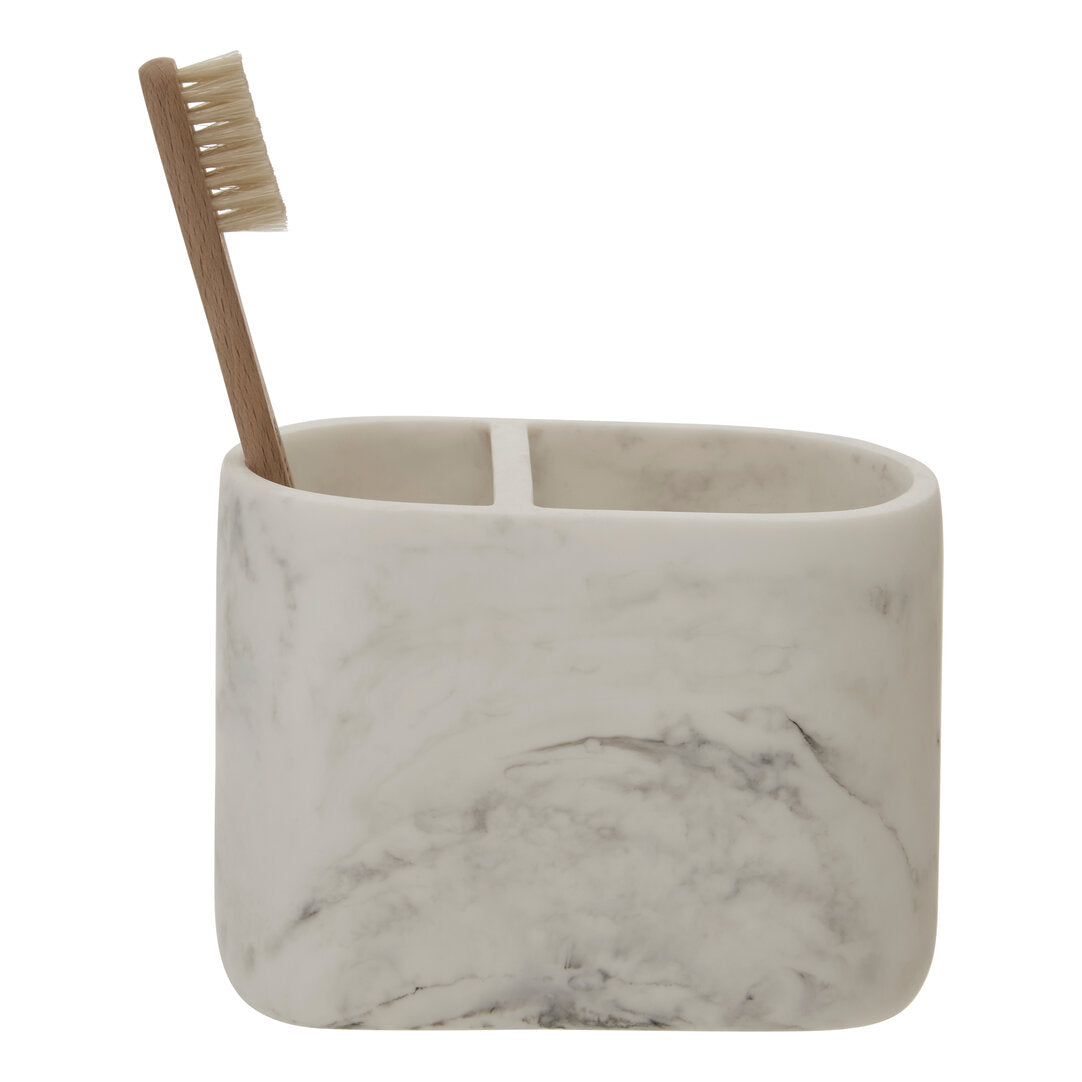 Elora Marble Effect Toothbrush Holder