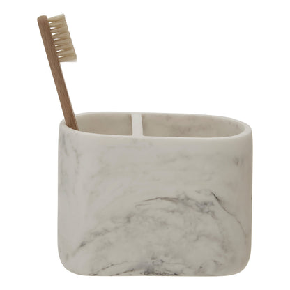 Elora Marble Effect Toothbrush Holder