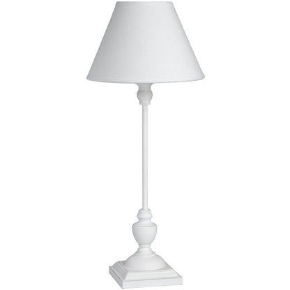 White Wooden Table Lamp