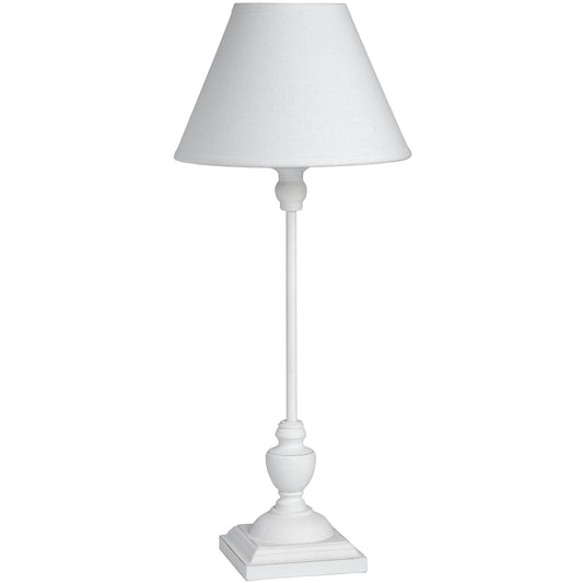White Wooden Table Lamp