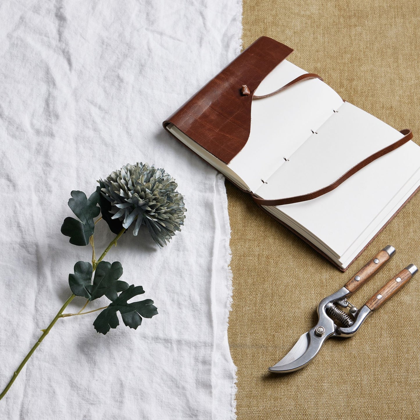 Sage and Powder Blue Chrysanthemum