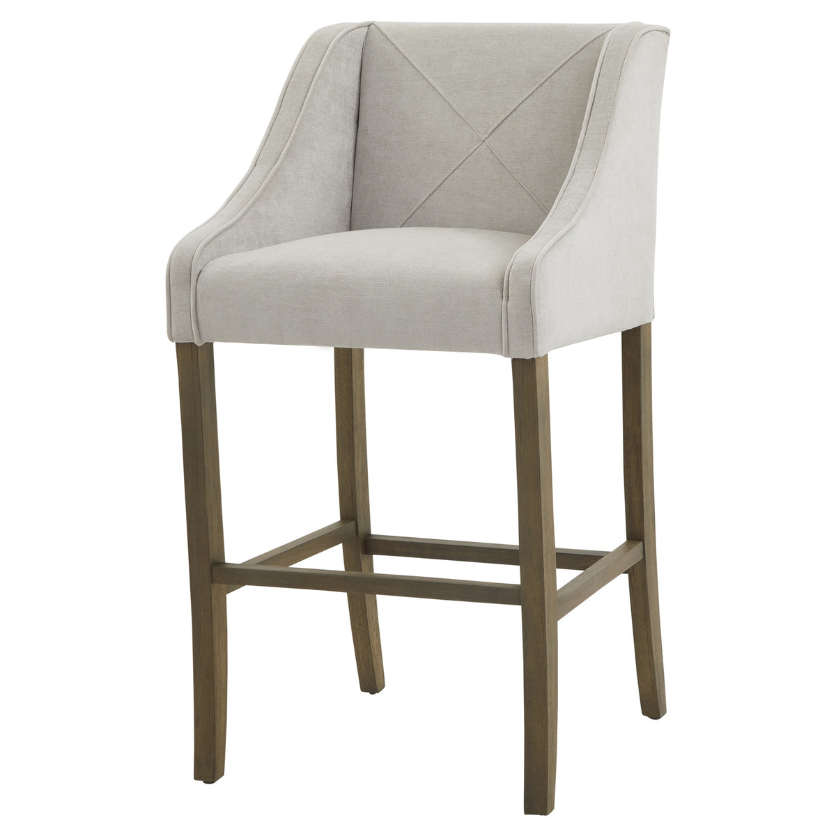 Tweed Grey Bar Stool