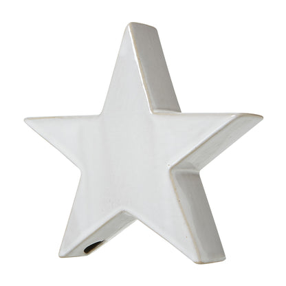 White Ceramic Pot Lamp With Linen Shade