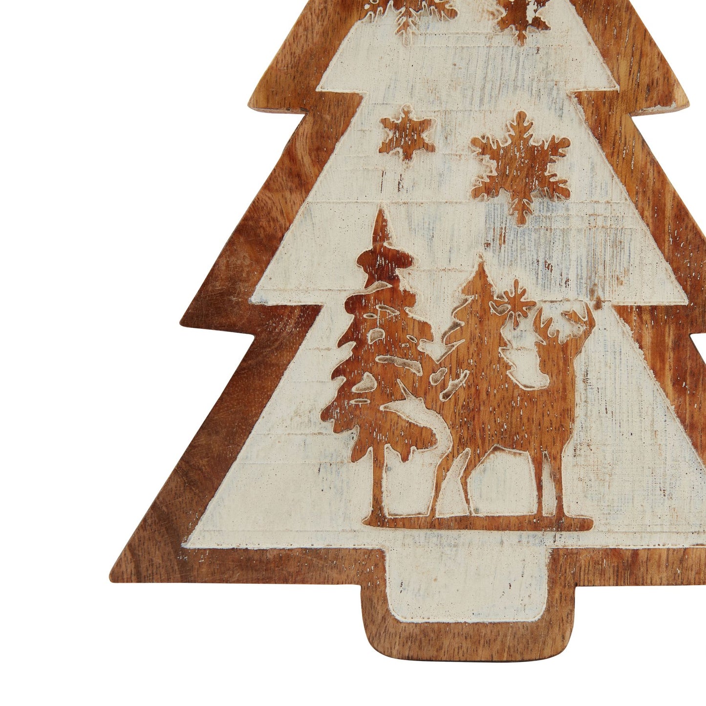 Woodland Luxe Snow Scene Tree Decoration