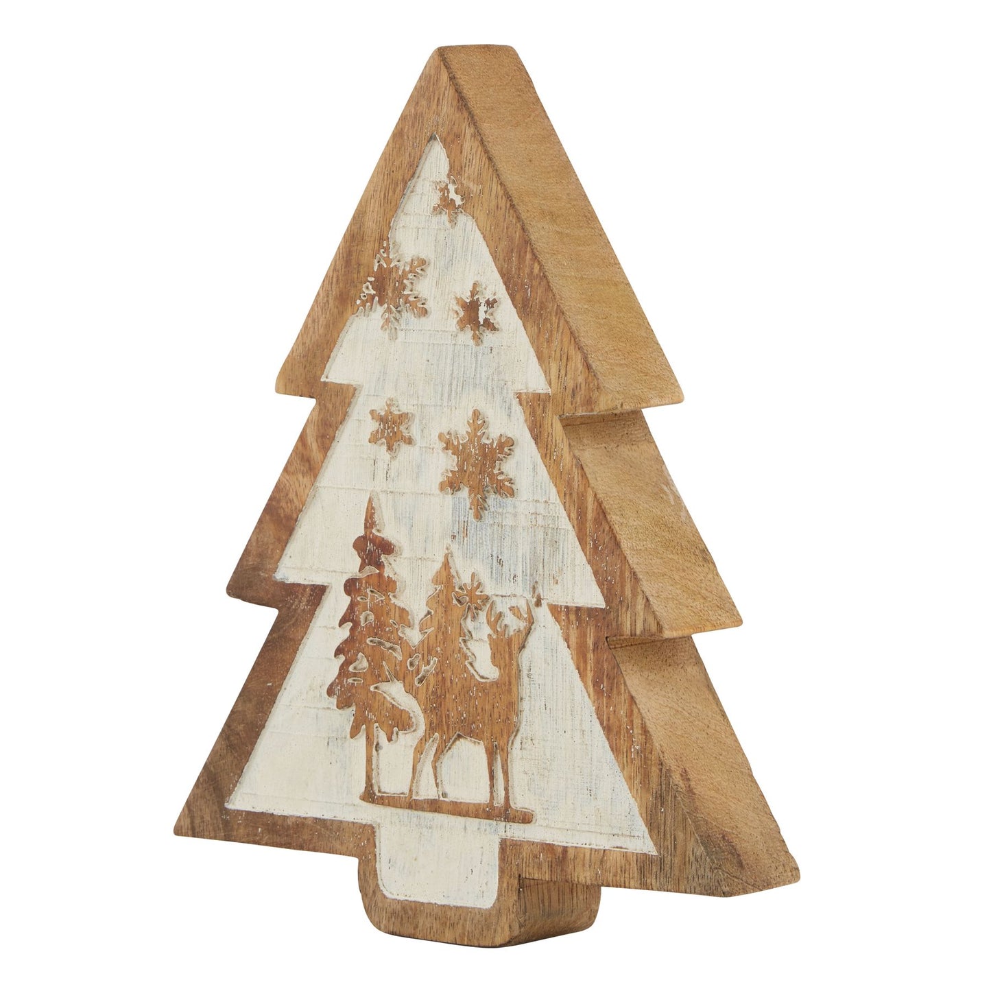 Woodland Luxe Snow Scene Tree Decoration