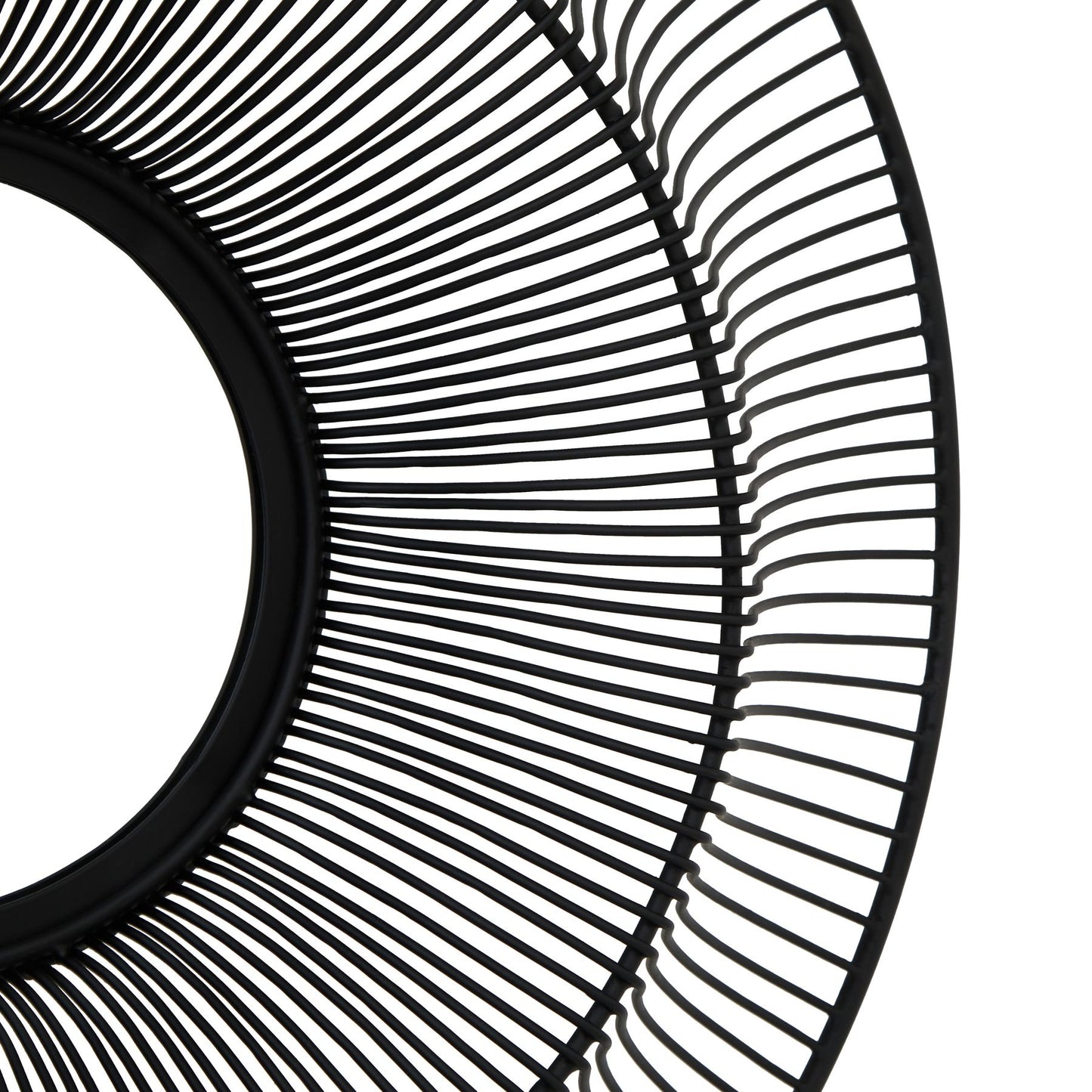 Calder Black Wire Framed Mirror