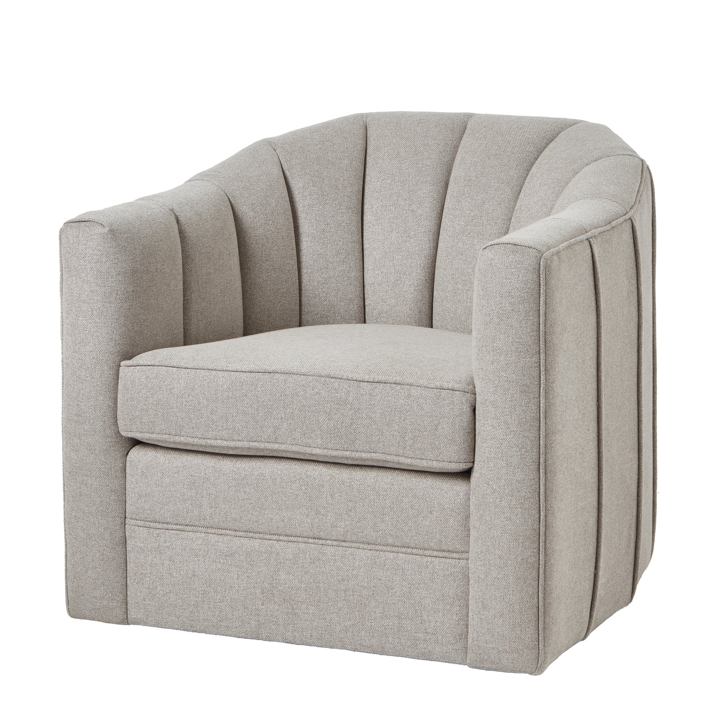 Marlow Swivel Chair In Oatmeal Twill