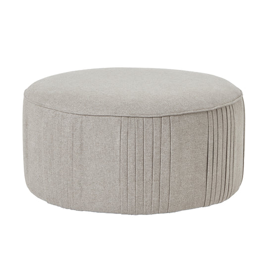 Marlow Swivel Ottoman in Oatmeal Twill