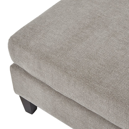 Alden Taupe Ottoman Foot Stool