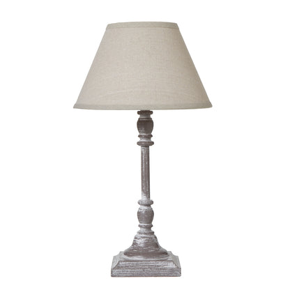 Varenna Stem Table Lamp With Linen Shade