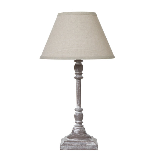 Varenna Stem Table Lamp With Linen Shade