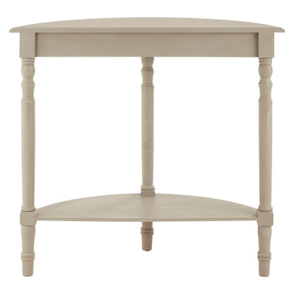 Heritage Half Moon Vintage Grey Console Table