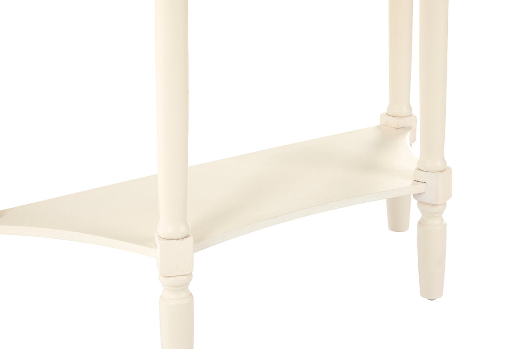 Heritage One Drawer Antique White Console Table