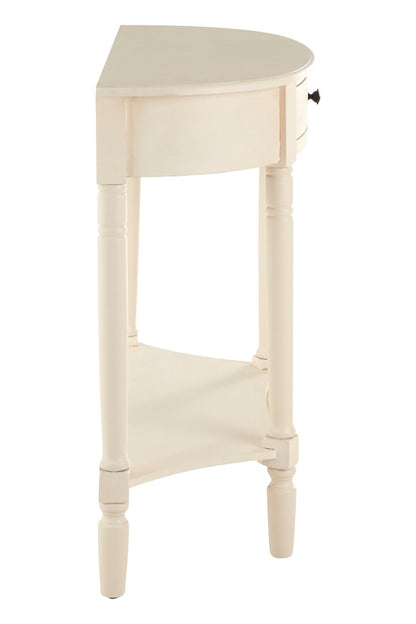 Heritage One Drawer Antique White Console Table