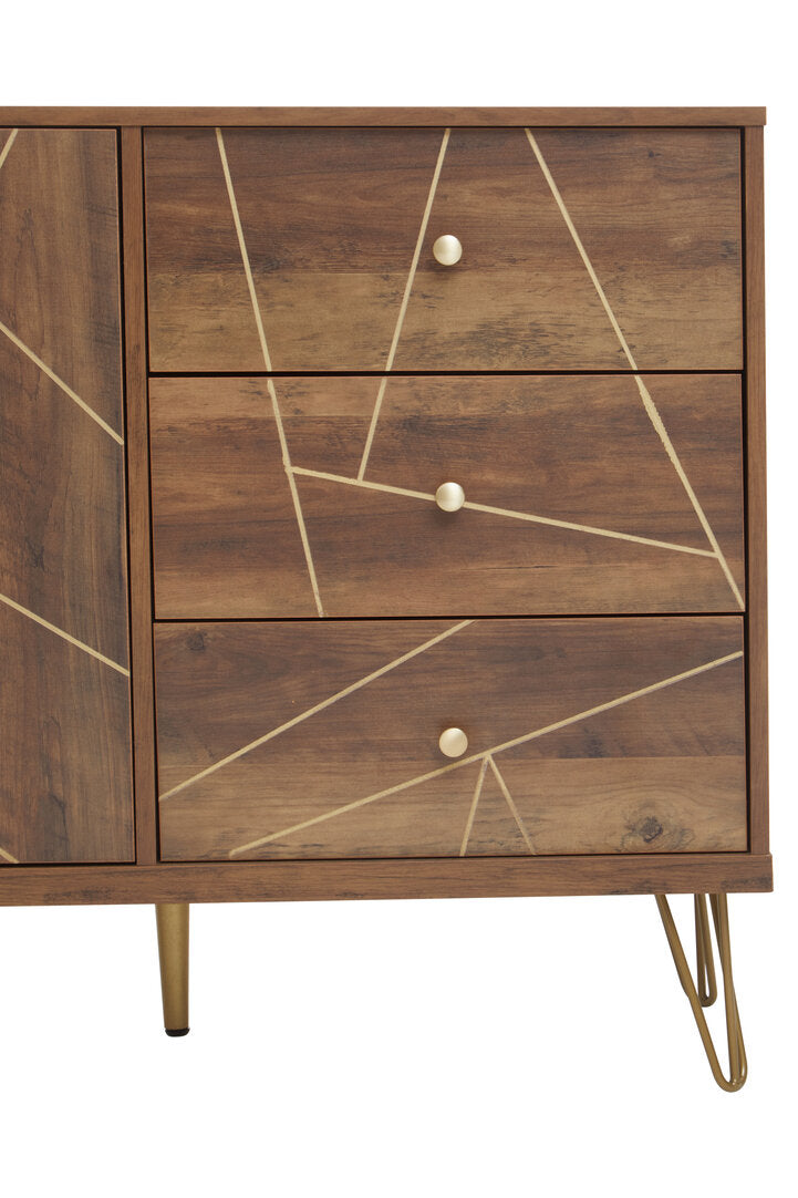 Flori Sideboard with 2 Doors and 3 Drawers