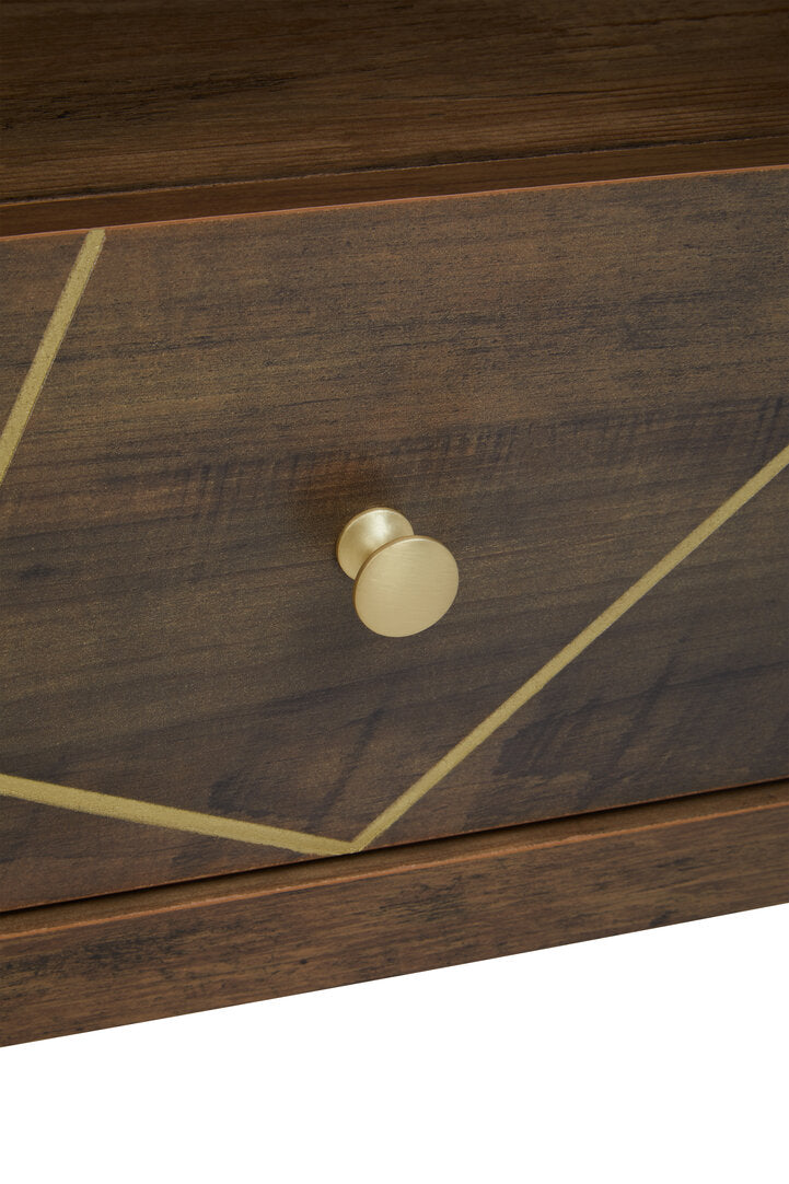 Flori 3 Tier Shelving Unit with Drawer