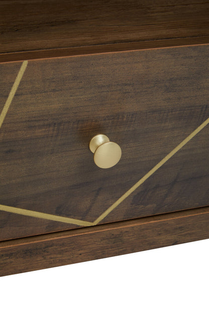 Flori 3 Tier Shelving Unit with Drawer