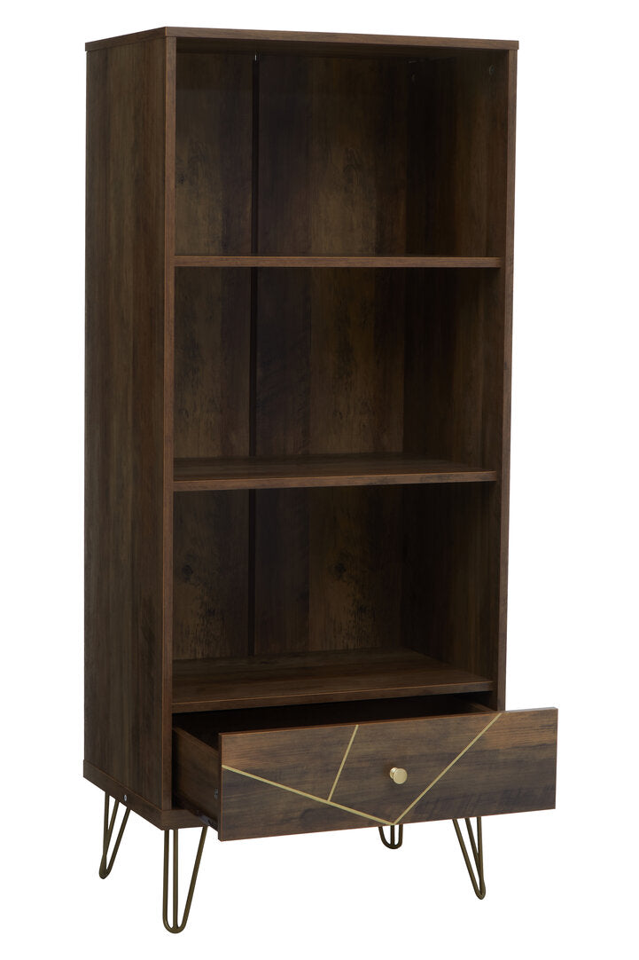 Flori 3 Tier Shelving Unit with Drawer