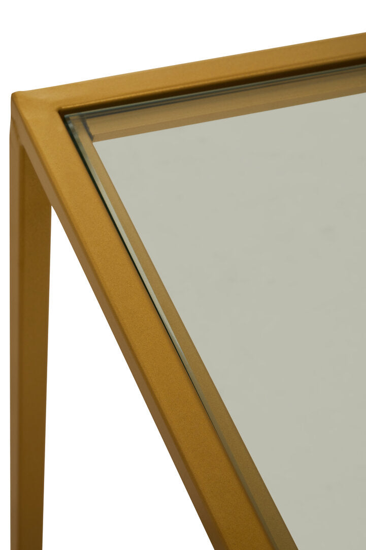 Avento Gold Finish Console Table