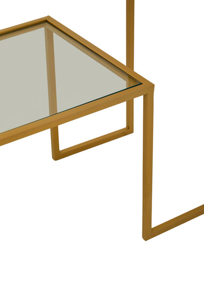 Avento Gold Finish Console Table