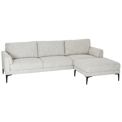 Zander Three Seater Sofa With Footstool