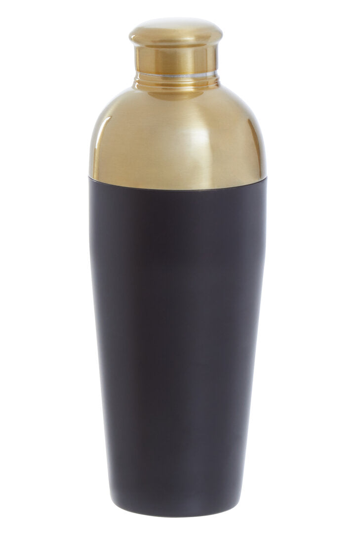 Mixology Gold Finish And Black Cocktail Shaker
