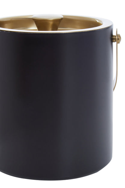 Mixology Black And Gold Finish Ice Bucket