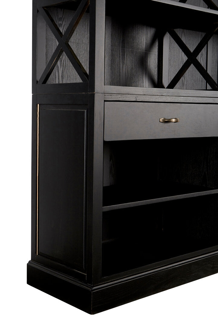 Lyon Black Birchwood Large Cabinet