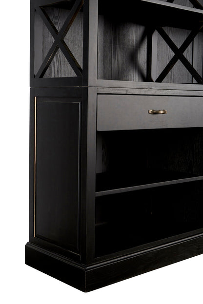 Lyon Black Birchwood Large Cabinet
