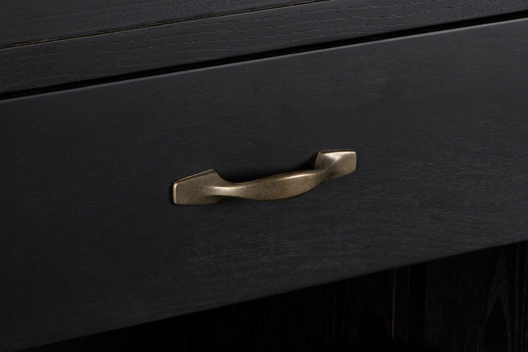 Lyon Black Birchwood Large Cabinet