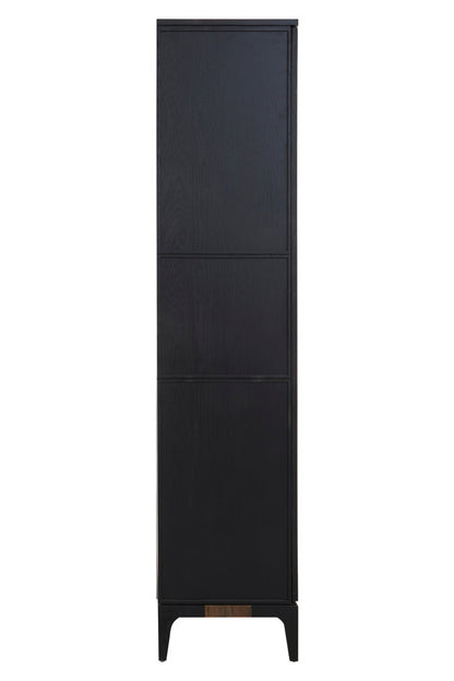 Salvar 2 Tone Oak Wood Tall Cabinet