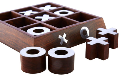 Churchill Games Sheesham Wood Noughts and Crosses