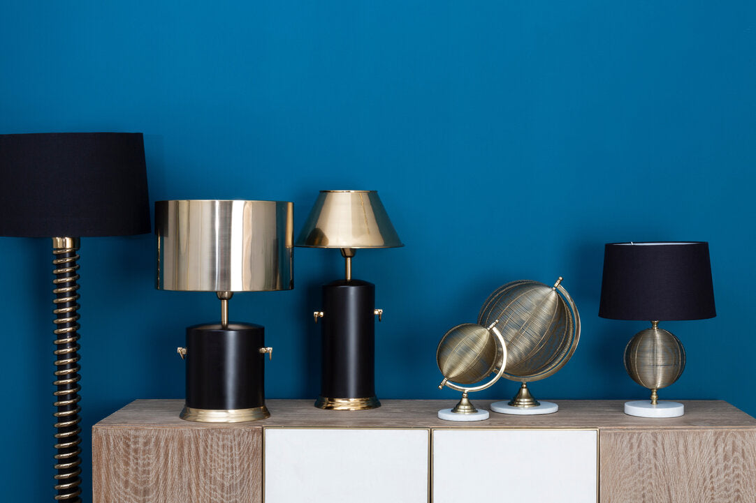 Melora Wire Globe With Marble Base