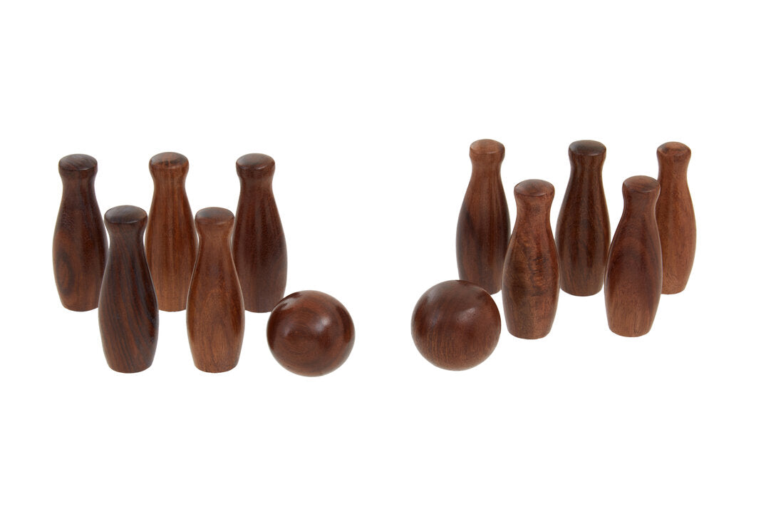 Churchill Games Sheesham Wood Skittles Set