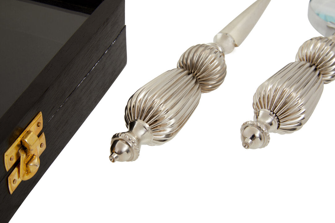 Churchill Magnifying Glass And Letter Opener With Box