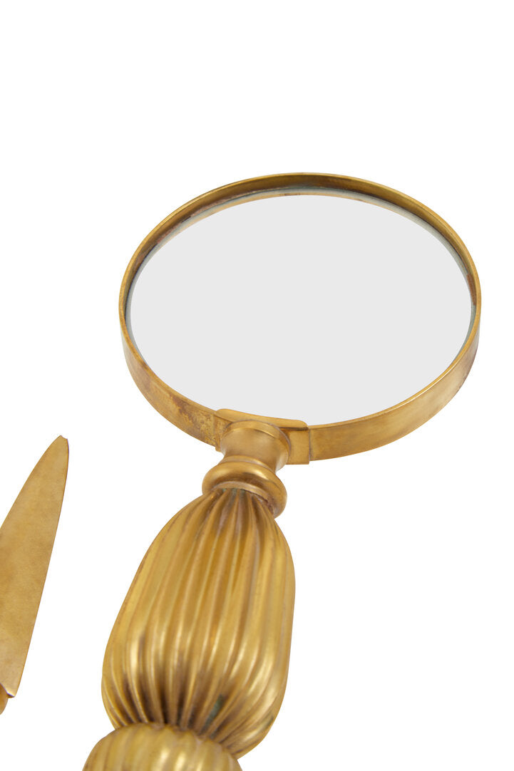 Churchill Gold Finish Magnifying Glass And Letter Opener