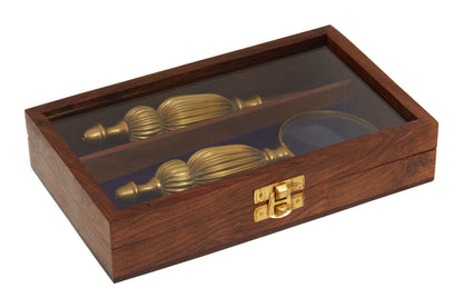 Churchill Gold Finish Magnifying Glass And Letter Opener