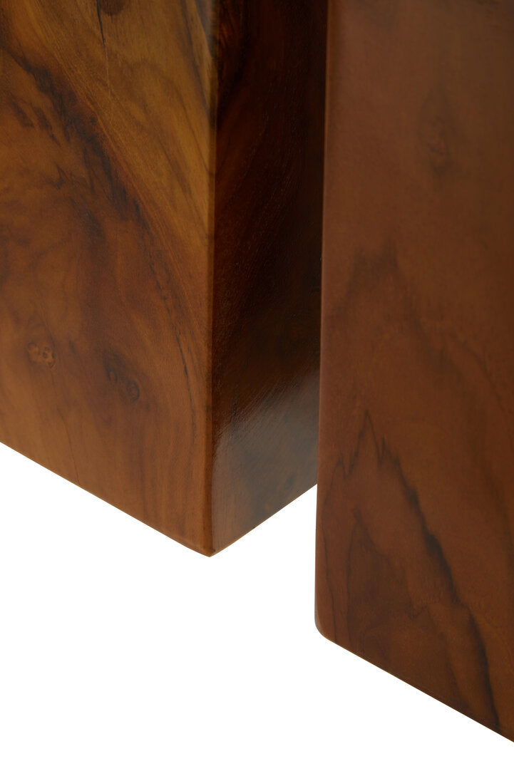 Sakra Set Of 2 Teak Wood Bookends