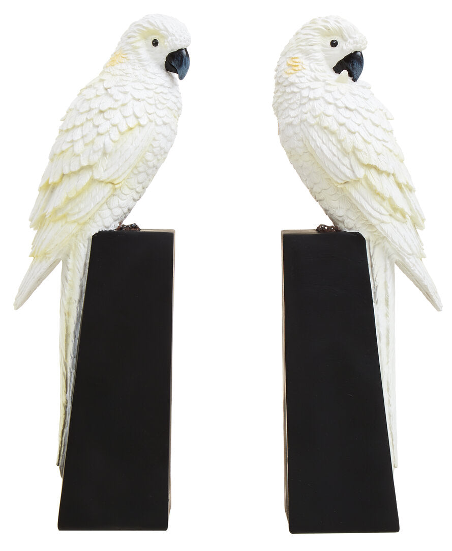 Boho Set Of Two Parrot Bookends