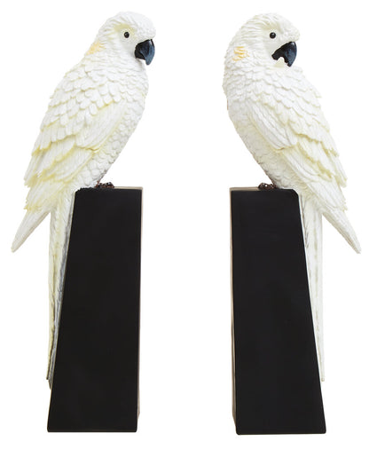 Boho Set Of Two Parrot Bookends