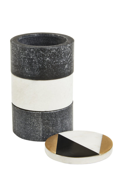 Omari Marble Stacking Trinket Pots
