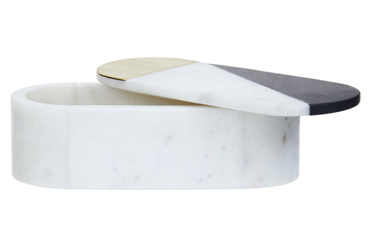 Orla Oblong Marble Trinket Box
