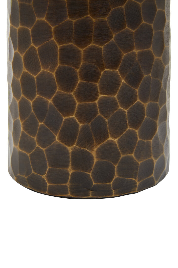 Akola Small Antique Gold Metal Vase